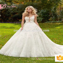 Real picture Empire victorian elie saab dress top quality luxury Ball Gown Bridal Dress wedding dress China Factory